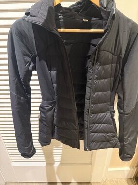 lululemon athletica Black Quilted Hybrid Puffer Jacket